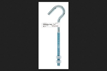 Picture of ACE TRADING - BH 10 02-3489-123 Hampton Medium Zinc-Plated Silver Steel 7.25 in. L Clothesline Bolt Hook 240 lb. 1 pk (PK-10-EA)