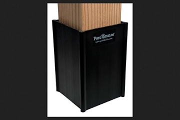 Picture of Post It 5282712010 Post Shields Inc. 6 in. H x 4 in. W x 4 in. L Plastic Black Fence Post Protection (PK-10-EA)