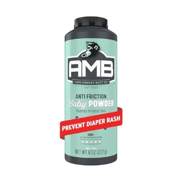 Picture of ANTI MONKEY BUTT 815800 Anti Monkey Butt Baby Powder - Talc-Free Cornstarch Powder for Diaper Rash Prevention - Calamine & Hypoallergenic Formula for Anti-Chafing & Itch Relief - 8 oz (PK-3-EA)