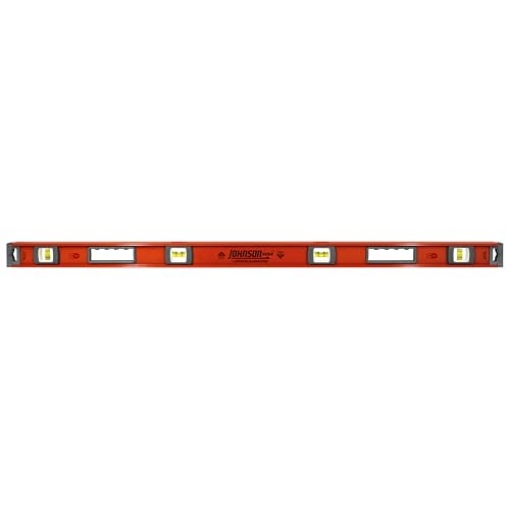 Picture of JOHNSON SC & SONS INC 1234-4800 Johnson Level & Tool 1254-4800 Magnetic Heavy Duty I-Beam Aluminum Level, 48", Orange (PK-2-EA)