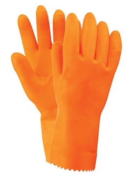 Picture of FIRM GRIP 13102-26 Firm Grip Unisex Indoor/Outdoor Nitrile Stripping Gloves Orange M (EA)