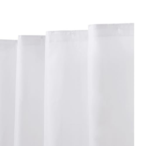 Picture of Kenney Manufacturing Company KN61253 Kenney KN61253 Water Repellent Polyester Fabric Shower Curtain with Reinforced Hang Holes, 70" W x 72" H, White (EA)