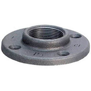 Picture of ANVIL INTERNATIONAL 8700163804 Anvil 8700163804, Malleable Iron Pipe Fitting, Floor Flange, 3/8" NPT Female, Black Finish (EA)