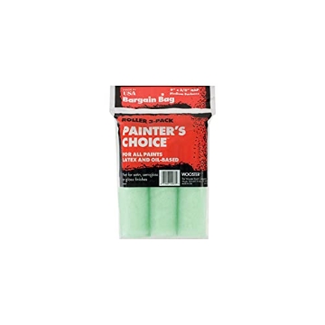 Picture of WOOSTER R728-9 Wooster Brush R728-9 Painter's Choice Roller Cover, 3/8-Inch Nap, 3-Pack, 9-Inch , Green (EA)