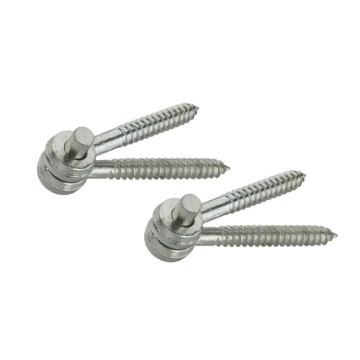Picture of National/Spectrum Brands N131-169 National Hardware N131-169 295 Screw Hook/Eye Hinges in Zinc Plated, 2 Pack,5/8" x 5" (EA)