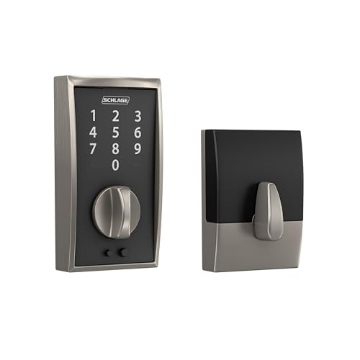 Picture of Ingersoll Rand BE375VCEN619 Schlage BE375 CEN 619 Touch Century Deadbolt, Electronic Keyless Entry Lock, Satin Nickel (EA)
