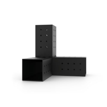 Picture of TOJA GRID INC G021030MB1 TOJAGRID G021030MB1 Trio 2 Pack for 4x4 Wood Posts Modular Pergola Part, Black (EA)