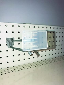 Picture of K INTERNATIONAL INC 109502-ACE Kinter 1.25 in. H x 0.06 in. W x 2 in. L Clear Adhesive Tags Quad Wire Label Holder Plastic - Case of: 1; Each Pack Qty: 100; Total Items Qty: 100 (EA)