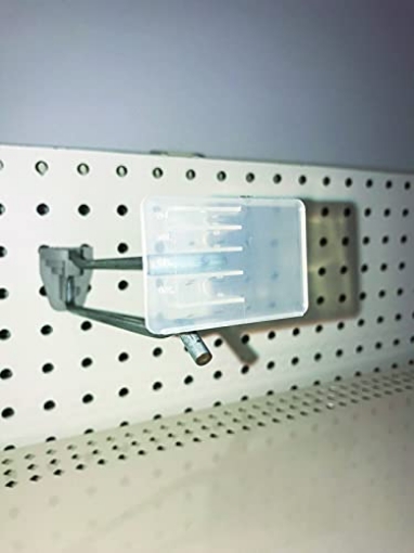 Picture of K INTERNATIONAL INC 109502-ACE Kinter 1.25 in. H x 0.06 in. W x 2 in. L Clear Adhesive Tags Quad Wire Label Holder Plastic - Case of: 1; Each Pack Qty: 100; Total Items Qty: 100 (EA)