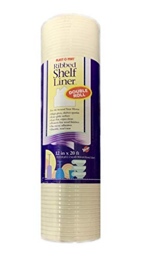 Picture of Warps PM120-Q PLAST-O-MAT Warp's 20 ft. L x 12 in. W Bisque Non Adhesive Ribbed Shelf Liner (EA)