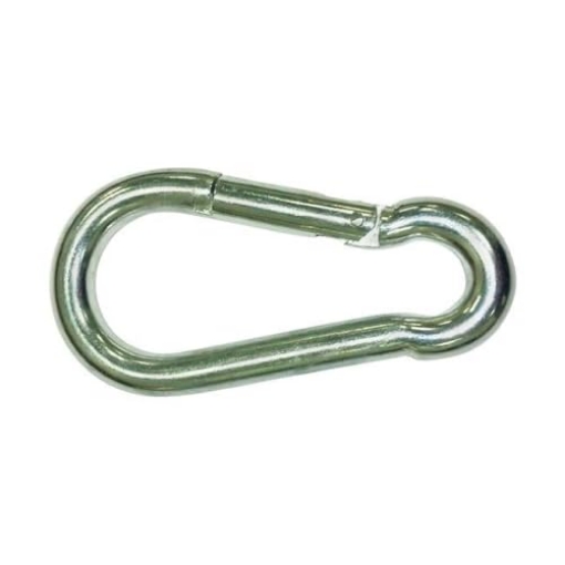 Picture of Baron 2450-716 Baron 7/16 in. Dia. x 4-3/4 in. L Zinc-Plated Steel Spring Snap 200 lb. - Case of: 1; (EA)