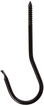 Picture of PANACEA PRODUCTS 89404 Panacea 89404 Forged Threaded J Hook, Black, 6-Inch (EA)
