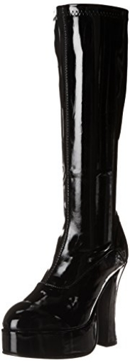 Picture of ELLIE SHOES HA5BK9 Ellie Shoes Women's Chacha Boot, Black Patent, 9 M US (EA)