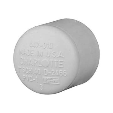 Picture of CHARLOTTE PIPE PVC02116C1000 CHARLOTTE PIPE 1 SCH 40 Cap Socket Contractor Pack Pressure (10 Unit Bag) (EA)