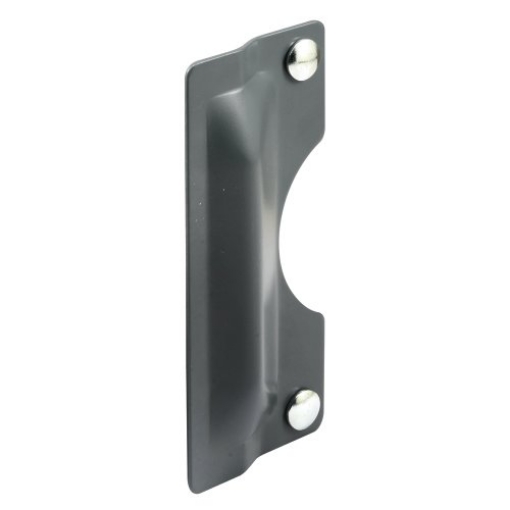 Picture of Prime U 9500 Prime-Line U 9500 Latch Guard Plate Cover – Protect Against Forced Entry, Easy to Install on Out-Swinging Doors – Gray (Single Pack) (EA)