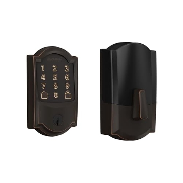 Picture of Ingersoll Rand BE489WBVCAM716 Schlage Encode Smart WiFi Deadbolt Lock for Front Door - Keyless Entry with App or Touchscreen - Works with Alexa, Hey Google, & Airbnb - Create Codes for Guests - Aged Bronze (EA)