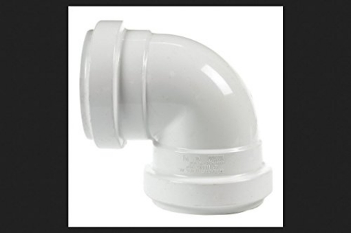 Picture of Nds G402 Plastic Trends 4 in. Gasket x 4 in. Dia. Gasket PVC Elbow (EA)