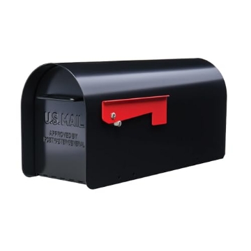 Picture of GIBRALTAR MAILBOXES MB801BAM Architectural MAILBOXES Ironside Large Capacity Galvanized Steel black, Post-Mount Mailbox, MB801BAM, Metal, Black (EA)