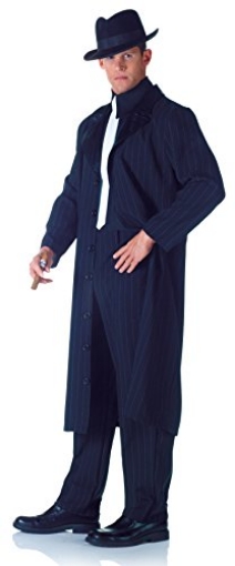 Picture of Underwraps Child Code UR29437 The Don Costume Men's Roaring 1920's Inspired Mobster Style Classic Pin Stripe Suit Ensemble a Dapper Don Gangster Fashion Blast from the Past (EA)