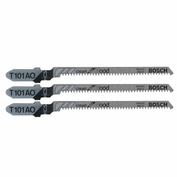 Picture of BOSCH SECURITY SYSTEMS, INC T101AO3 Bosch T101AO3 3 pc. 3-1/4 in. 20 TPI Clean for Wood T-Shank Jig Saw Blades (EA)
