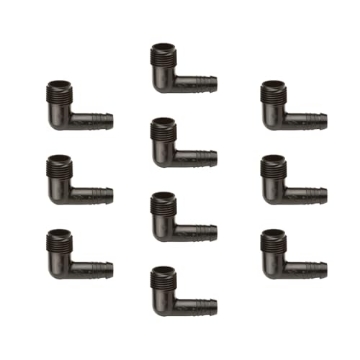 Picture of Rain Drip SWGE10 Rain Bird SWGE050B EZ Pipe/Swing Pipe Elbow Fitting, 1/2" Male Pipe Thread x 1/2" Barb, 10-Pack (PK-10-EA)