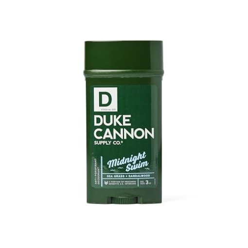 Picture of DUKE CANNON 1000073 Duke Cannon Anti-Perspirant Deodorant, Midnight Swim - Heavy Duty Sweat & Odor Protection, Aloe, Vitamin E, Activated Charcoal, 3 oz. (EA)