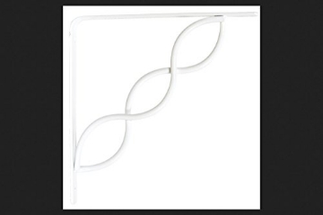 Picture of Knape & Vogt RP-0091-8WT Knape & Vogt John Sterling White Steel Bracket 8 in. L 100 lb. (PK-10-EA)