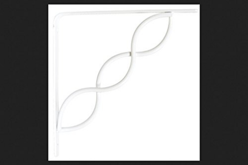 Picture of Knape & Vogt RP-0091-8WT Knape & Vogt John Sterling White Steel Bracket 8 in. L 100 lb. (PK-10-EA)