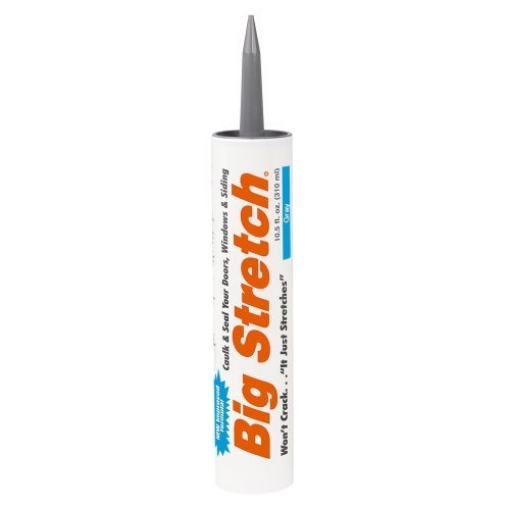 Picture of SASHCO INC (SEALANTS) 10010 Sashco Big Stretch Acrylic Latex High Performance Caulking Sealant, 10.5 Ounce Cartridge, Gray (Pack of 12) (PK-12-EA)