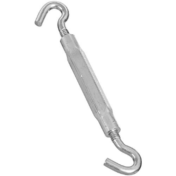 Picture of National/Spectrum Brands N222-000 National Hardware N222-000 2174 Hook/Hook Turnbuckles in Zinc, 1/4" x 7-1/2" (EA)
