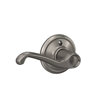 Picture of Ingersoll Rand F170FLA619LH Schlage F170 FLA 619 LH Left Handed Flair Door Lever, One Sided Non-Turning Dummy Door Handle, Satin Nickel (EA)
