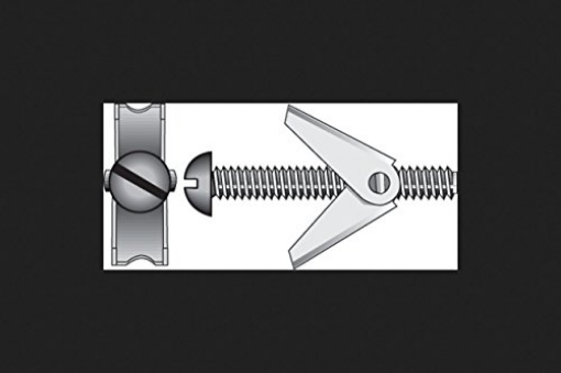 Picture of HILLMAN 5024 Hillman 1/8 in. Dia. x 3 in. L Round Steel Toggle Bolt 2 pk (PK-10-EA)