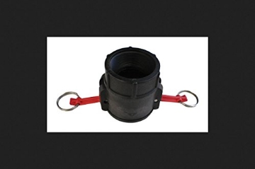 Picture of ASM INDUSTRIES QD-150-PP Pacer Polypropylene Female Coupler 1-1/2 in. Dia. x 1-1/2 in. Dia. Black 1 pk (EA)