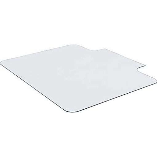 Picture of LLR LLR82836 Lorell Tempered Glass Chairmat with Lip, 36" x 48", Clear, 1 Each (EA)