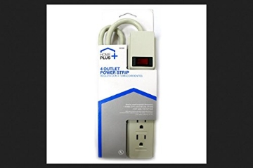 Picture of Home Plus+ KB108 HOME PLUS Power Strip 4 Outlt 2' (EA)