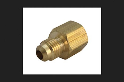 Picture of JMF COMPANY 4331708 JMF 1/2 in. Flare x 3/8 in. Dia. Female Brass Flare Adapter (PK-10-EA)