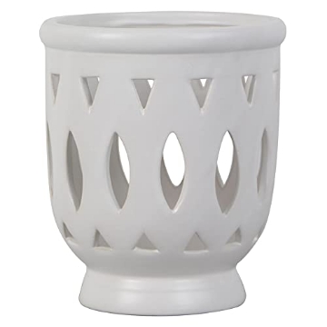 Picture of TRENDSPOT INC CR01291N-06W TRENDSPOT 7009919 6 in Serafina Ceramic Orchid Planter44; White - Pack of 222 (PK-2-EA)
