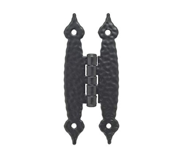 Picture of Amerock BPR3404CB Amerock BPR3404CB H-Hinge Flush Wrap Non Self-Closing Colonial, 3-1/2" L x 1-7/16"W, Black (EA)