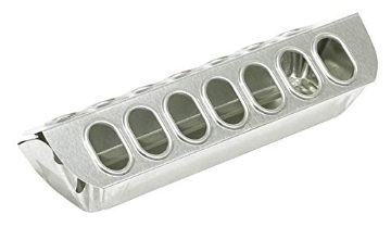 Picture of LITTLE GIANT LADDER SYSTEMS LLC 9814 Little Giant® Slide-Top Poultry Ground Feeders | Galvanized Feeding Trough Tray | Durable and Lightweight Chicken Feeder | Made in USA | 12 Inches (EA)