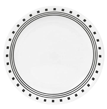 Picture of Corelle 1074211 CORELLE Livingware 8-1/2-Inch Luncheon Plate, City Block, 8-1/2", Black (EA)