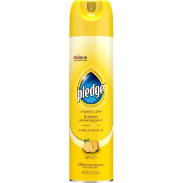 Picture of Johnson S C Inc 73809 Pledge Furniture Polish, Lemon, 9.7 Oz Aerosol Spray, 6/carton (CT-6-EA)