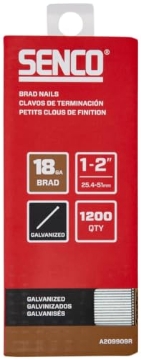 Picture of SENCO FASTENING SYSTEMS A209909R SENCO A209909R 1" - 2" 18 Gauge Brad Nails, Galvanized Finish 1,200 Count Pack (EA)