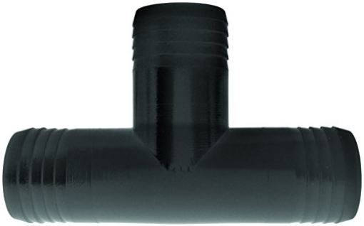 Picture of GREEN LEAF T34PBG1 GREEN LEAF T 34 P Hose Adapter Tee, 3/4 in, Barb, Polypropylene (EA)