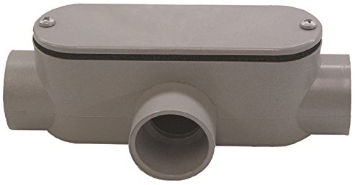 Picture of Cantex Industries 5133568U Cantex 5133568U Type T Conduit Body, Gray (EA)