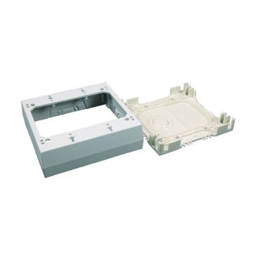 Picture of LEGRAND AV NMW32 Legrand Wiremold NMW3-2 Nonmetallic Plastic Raceway for Extending Power, 2 Gang Deep Outlet Box, 1 3/8" Deep, White (1 Pack) (EA)
