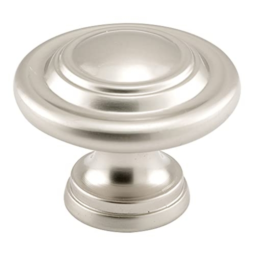 Picture of Prime N 7372 Prime-Line 163320 Bi-Fold Door Knob, 1-11/16 In. Outside Diameter, Diecast, Satin Nickel Plated (Single Pack) (EA)