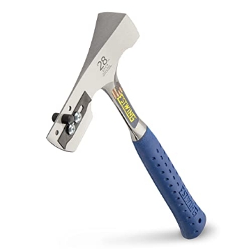 Picture of Estwing E3-CA ESTWING Shingler's Hammer - 28 oz Roofer's Tool with Milled Face & Shock Reduction Grip - E3-CA, Silver (EA)
