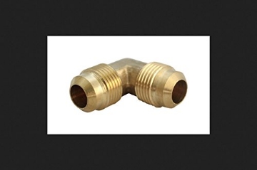 Picture of JMF COMPANY 4506093 JMF 1/4 in. Dia. x 1/4 in. Dia. Flare To Flare To Elbow Yellow Brass Elbow (PK-10-EA)