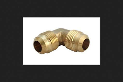 Picture of JMF COMPANY 4506093 JMF 1/4 in. Dia. x 1/4 in. Dia. Flare To Flare To Elbow Yellow Brass Elbow (PK-10-EA)