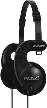 Picture of KOSS-HEADPHONES SPORTA PRO Koss SportaPro On-Ear Stereo Headphones, 3.5mm Plug, Lightweight, Unique Folding Design, Black (EA)